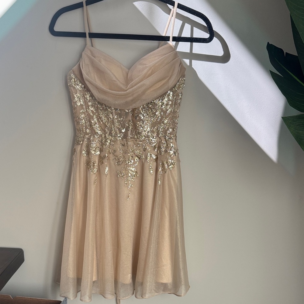 GLS Gold Sequin Dress